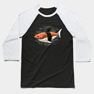 Sushi Shark Baseball T-Shirt